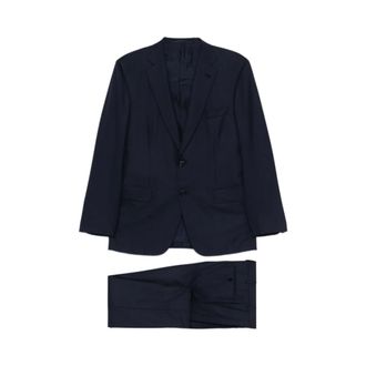 Brioni Notched Lapel Suit - male - Brioni - Single Breasted Suits - Blue - 2XL - Suits