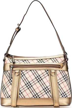 Burberry Borsa a spalla Nova Check in tela 2000-2017 - Marrone