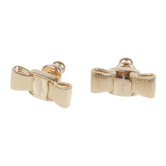 Ferragamo Earrings, female, Yellow, Size: ONE SIZE Vara Bow Earrings