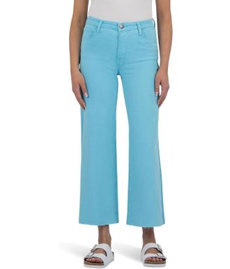 Kut from the Kloth Meg Fab Ab Crop Jeans In Capri Blue