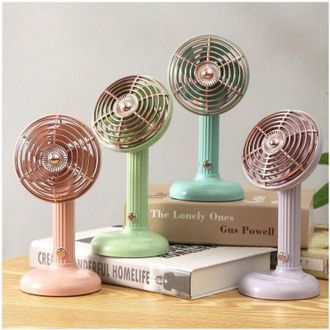 Trade Shop Trade Shop - Mini Ventilatore Ricaricabile Usb Portatile Pieghevole Per Casa Ufficio Estate