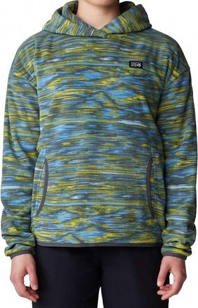 Mountain Hardwear Microchill Hoodie In Nitric Blue Stria Print