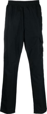 Stone Island Compass-patch cargo trousers - men - Cotton - 28 - Black