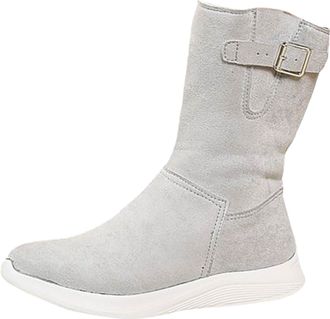 Generic Womens Waterproof Orthopedic Warm Boots Comfortable Cotton Boots Leather Fur Lined Boot