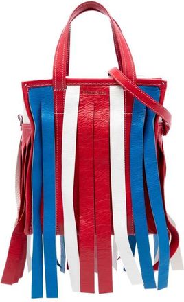 Balenciaga Pre-owned Balenciaga XS Lambskin Fringe Bazar Shopper Satchel Ladies KPBEQH86WQORVDAK