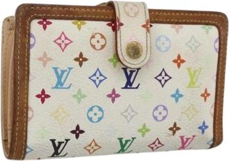 Louis Vuitton Pre-owned Wallets, female, Multicolor, Size: ONE SIZE Pre-owned Vintage Canvas Wallet