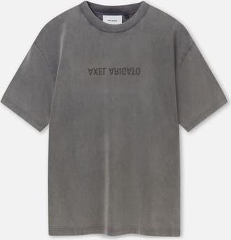 Axel Arigato Distort Washed T-Shirt in Steel Grey at Nordstrom, Size X-Large