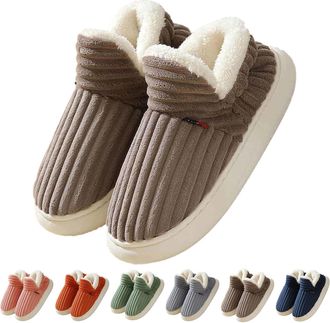 Generic Slippers for Men and Women, Winter Warm Plush Slippers with Memory Foam, Soft, Elegant and Non-Slip Slippers for Indoor and Outdoor Use, Comfortable C