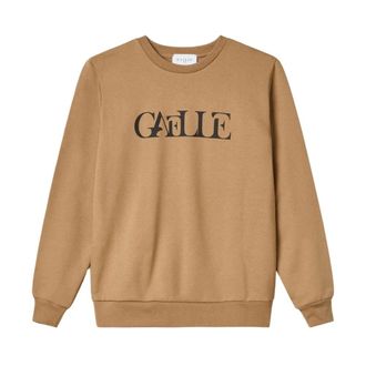 Gaëlle Paris Dames, Sweatshirts & Hoodies, Bruin, Maat: L Katoen