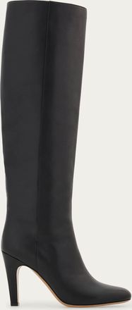 Ferragamo Donna Stivale con tacco Nero Taglia 36.5