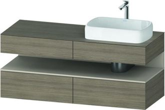 Duravit Qatego Consola Mueble Bajo Lavabo, 2 Extensiones, 2 - Duravit