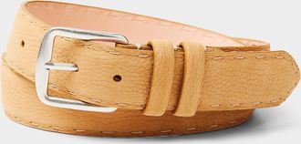 LEYVA Mens Sandy pebbled leather belt