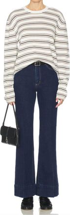 Rolla's Eastcoast High Rise Flare Leg Jeans In Pacific