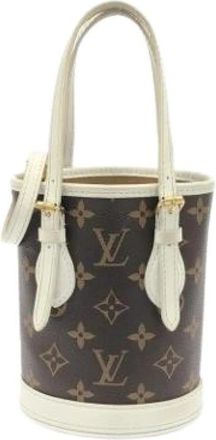 Louis Vuitton Tweedehands Canvas Louis Vuitton tassen - Dames - Vintage Tas - Bruin - ONE Size - Vintage