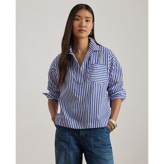 Ralph Lauren Gestreepte blouse met lange mouwen