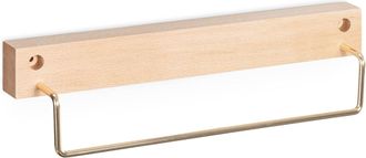 OEM Toallero De Madera De Haya - Barra Para Toallas De Pared Con Accesorios De Montaje Incluidos - Almacenamiento Para Ba&ntilde;o Y Cocina
