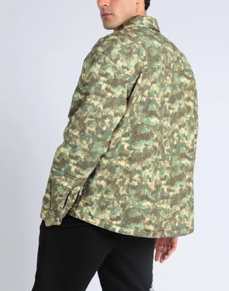 The North Face Mens M66 Camo Stuffed Shirt Jacket Green Clothing > Coats &