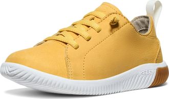 Keen Unisex-Child KNX Lace Up Lightweight Barefoot Feel Sneakers, Daffodil/Star White, 12