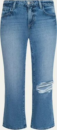 L'agence Armida Low-Rise Slouchy-Straight Jeans