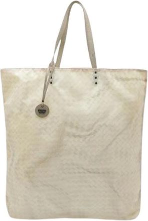 Bottega Veneta Pre-owned Tote Bags, female, Beige, Size: ONE SIZE Pre-owned Intrecciolusion Tote Bag