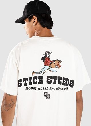 A.Lab Stick Steeds Boxy T-Shirt weiss