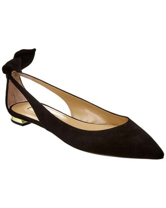 Aquazzura Deneuve Suede Flat