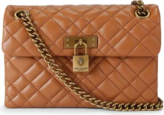 Kurt Geiger Womens Leather Mini Brixton Bag - Tan - One Size