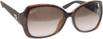 Gucci Pre-owned Accessories, female, Brown, Size: ONE SIZE Pre-owned Plastic Sunglasses
