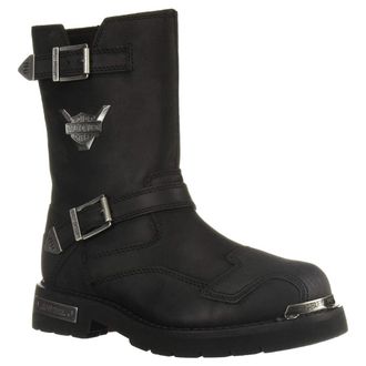 Harley-Davidson Harley Davidson Stroman Leather Mens Mid Calf Boots - Black - Size:UK 10