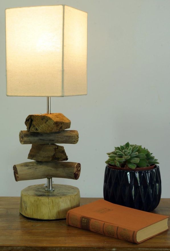 GURU SHOP Tischlampe Pedalor - Upcycling Licht Aus Altmetall, 51x50x16,5 Cm | Industrie-Chic, Landhaus, Loft