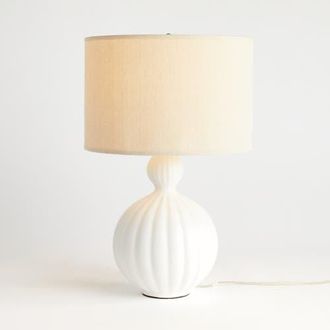Napa Home & Garden Nessa Table Lamp in White at Nordstrom