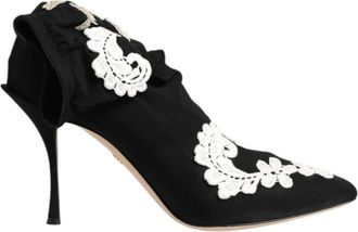 Dolce & Gabbana Shorts Boots - Dames - Laarzen met Hak - Zwart - 40 EU - Schoenen