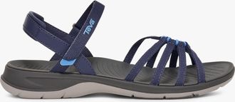 Teva Tirratraveler Womens Cross Strap Sandals Crown Blue - Medium Blue - Size UK 8