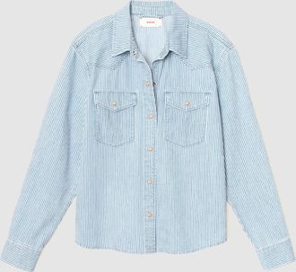 Xirena Chemise Byron Blue Railroad