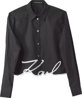 Karl Lagerfeld Karl Hem Signature Shirt