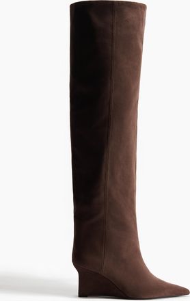 H&M Overknee-Stiefel mit Keilabsatz - Brown