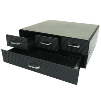 Hhg Nunca Usado] Caja Caj&oacute;n Para C&aacute;psulas De Caf&eacute;/bolsas De T&eacute; Hhg 764, Caja De Almacenaje Con 4 Cajones Caja 13x34x31cm