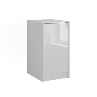 Vicco Aparador Sherry, Blanco, 40.2 X 76.2 Cm Con Tapa De Contenedor, Vicco