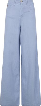 Lois Jeans Arlene Extra Wide Leg Linen Trousers