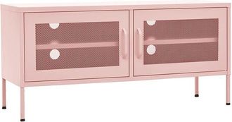 vidaXL Tv Cabinet Pink 105x35x50 cm Steel Vidaxl