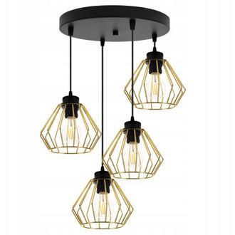 OEM L&aacute;mpara De Techo Colgante L&aacute;mpara De Ara&ntilde;a Dorada Loft Druciak