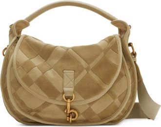 Burberry B Clip messenger bag - women - Calf Suede - One Size - Neutrals