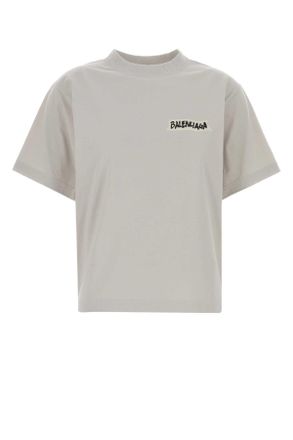 Balenciaga Chalk Cotton T Shirt