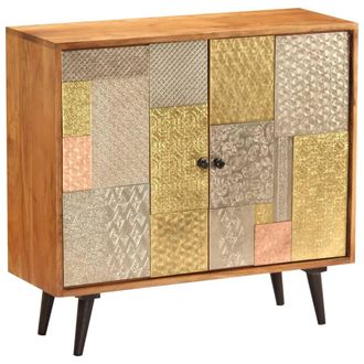 vidaXL Vidaxl Credenza 80x30x75 Cm In Legno Massello Di Acacia