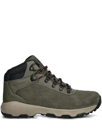 Columbia Newton Wander logo-embossed boots - men - Suede/Recycled Fabric/Fabric/Rubber - 46 - Green