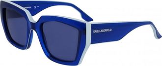 Karl Lagerfeld Womens KL6143S 53 400 Sunglasses - Blue - One Size