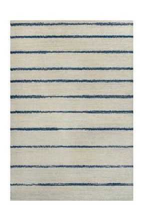 Jonathan Y Designs Williamsburg Minimalist Stripe Area Rug in Cream/navy at Nordstrom, Size 3Ft 0In X 5Ft 0In