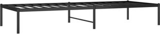 vidaXL Metal Bed Frame without Mattress Black 80x200cm Vidaxl