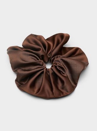 Simons Womens Large satin coloured scrunchie