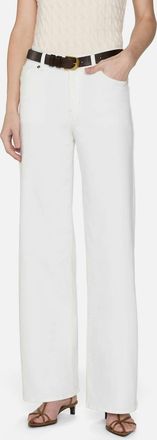 Frame Denim Le Slim Palazzo Jean In White